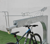 Kommersiell utomhus modern stativ Flera kolstål cykelställ